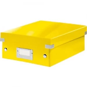Leitz Click & Store WOW Small Organiser Box Laminated Cardboard Yellow 220 x 282 x 100 mm