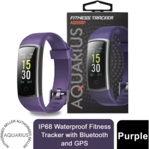 Aquarius AQ126 Waterproof Bluetooth Fitness Tracker With HRM and BPM - Purple