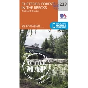 Thetford Forest in the Brecks by Ordnance Survey (Sheet map, folded, 2015)