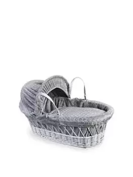 Clair De Lune Marshmallow Grey - Grey Wicker Basket