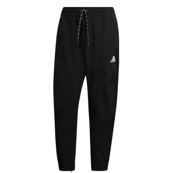 adidas 3 Stripe Woven Jogging Pants Mens - Black
