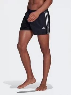 adidas Classic 3-stripes Swim Shorts, Red, Size L, Men