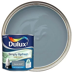 Dulux Simply Refresh One Coat Denim Drift Matt Emulsion Paint 2.5L