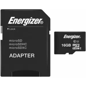 Energizer UHS 1 Micro SDHC Card 16GB Memory SD Card (Black)