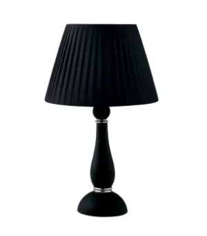 ALFIERE Table Lamp with Round Tapered Shade Black 32x54cm