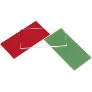 Acrylic glass pane L x W 180mm x 370mm Material thickness 3mm Red