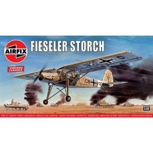 Fiesler Storch Vinatge Classic Aircraft Air Fix Model Kit