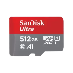 SanDisk Ultra MicroSDXC UHS-I Card with Adapter - 512GB - SDSQUAC-512G-GN6MA