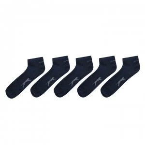 Slazenger 5 Pack Trainer Socks Mens - Dark Asst