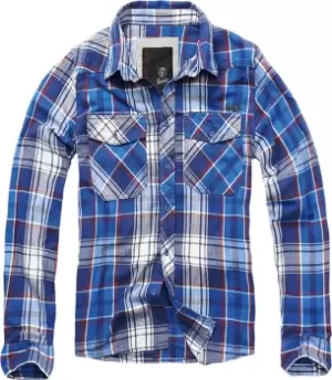 Brandit Check Shirt, blue Size M blue, Size M