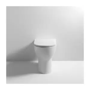 Freya Rimless Back to Wall Toilet Pan 500mm Projection - Soft Close Seat - Nuie