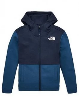 The North Face Boys Slacker Full Zip Hoodie - Blue Size M 10-12 Years