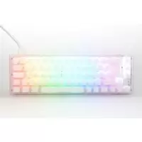 Ducky One 3 Aura SF 65% Mechanical Gaming Keyboard White Frame Cherry Red Switch UK Layout
