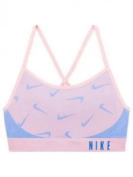 Nike Girls Indy Seamless Sports Bra - Pink