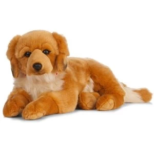 Living Nature Soft Toy - Giant Plush Golden Retriever Dog (60cm)