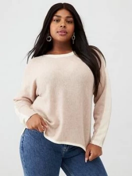 Oasis Curve Angelina Batwing Jumper - Stone