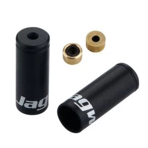 Jagwire Gear Open End Caps Anodised Black 4.5mm (x50)