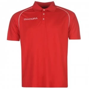 Diadora Madrid Polo Shirt Mens - Red