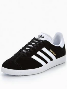 adidas Originals Gazelle OG Trainers - Black/White, Size 6, Men