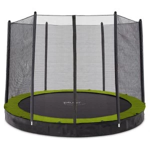Plum 10ft Circular In Ground Trampoline with Enclosure