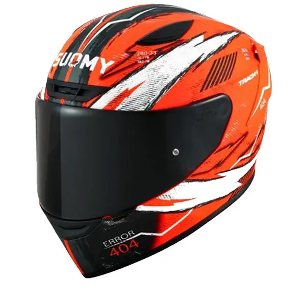 Suomy Track 1 404 Ece 22.06 Red White Full Face Helmet Size M