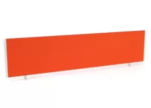 Impulse/Evolve Plus Bench Screen 1800 Bespoke Tabasco Orange White Frame