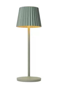 Justine Cottage Rechargeable Table lamp Outdoor - Battery - LED Dim. - 1x2W 2700K - IP54 - With Wireless charging pad - Green