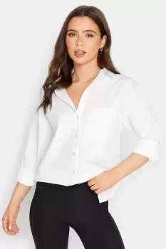 Petite Oversized Cotton Shirt