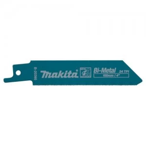 Makita Bi Metal Reciprocating Metal Cutting Blades 100mm Pack of 5