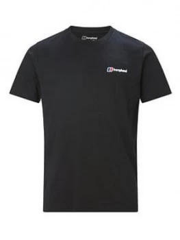 Berghaus Big Corporate Logo T-Shirt, Black, Size 3XL, Men