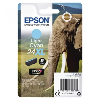 Epson 24XL Elephant Light Cyan Ink Cartridge