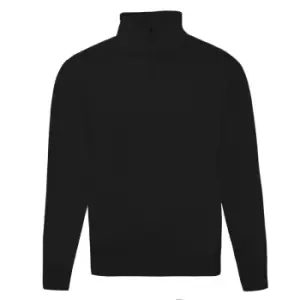 Russell Mens Authentic Quarter Zip Sweatshirt (XS) (Black)