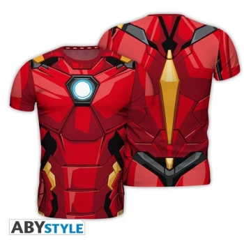 Marvel - Replica "Iron Man" Mens Large T-Shirt - Multi-colour