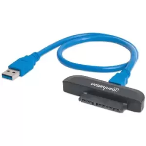 Manhattan USB-A to SATA 2.5" Adapter Cable 42cm Male to Male 5 Gbps (USB 3.2 Gen1 aka USB 3.0) Supports 48-bit LBA SuperSpeed USB Three Year Warranty