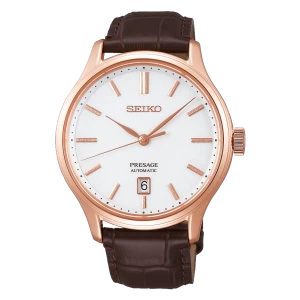 Seiko Presage Automatic Zen Garden Brown Leather Watch