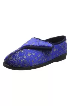 Janice Touch Fastening Floral Slippers