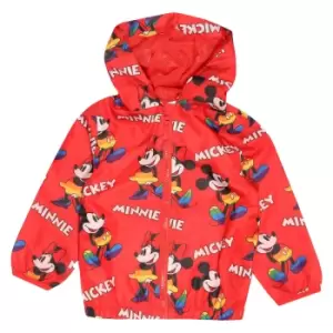 Disney Girls Mickey & Minnie Mouse Raincoat (3-4 Years) (Red)