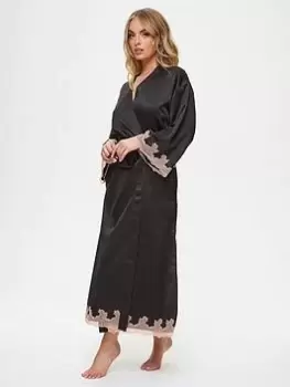 Ann Summers Nightwear & Loungewear Sorella Maxi Robe Black, Size 2XL, Women