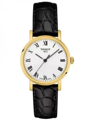 Tissot Ladies T-Classic Everytime Small Gold Plated White Dial...