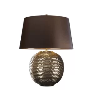 Caesar 1 Light Table Lamp Gold, E27