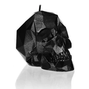 Black Metallic Small Low Poly Skull