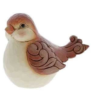 A Sparrow's Song Tan Bird Figurine