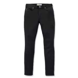 Carhartt Womens Layton Slim Fit Denim Work Jeans Trousers 6 - Waist 29' (74cm), Inside Leg 31-32'