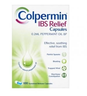 Colpermin IBS Relief 0.2ml Peppermint Oil BP 100 Capsules