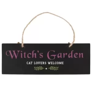 Gothic Witch's Garden Hanging Sign
