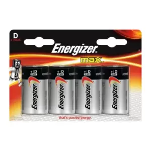 Energizer Electronics D (Lr20) Battery, Pack Of 4