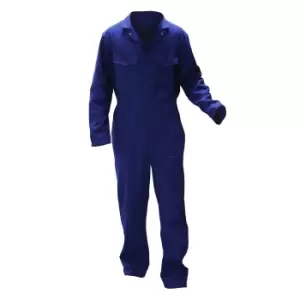 Warrior Mens Stud Front Coverall (3XL/L) (Navy)