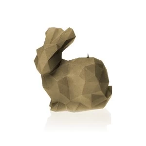 Golden Brown Large Rabbit Candle