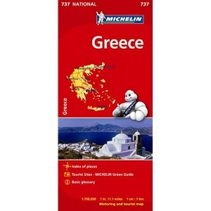 Greece - Michelin National Map 737 Map Sheet map 2012