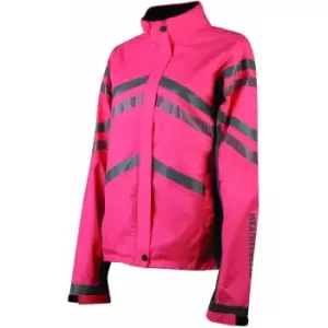Weatherbeeta Childrens/Kids Waterproof Lightweight Reflective Jacket (S) (Hi Vis Pink) - Hi Vis Pink